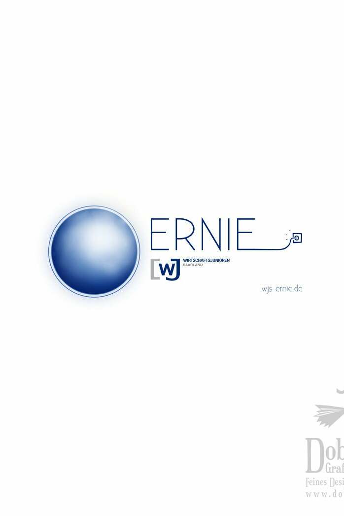ernie logo einzeln blau