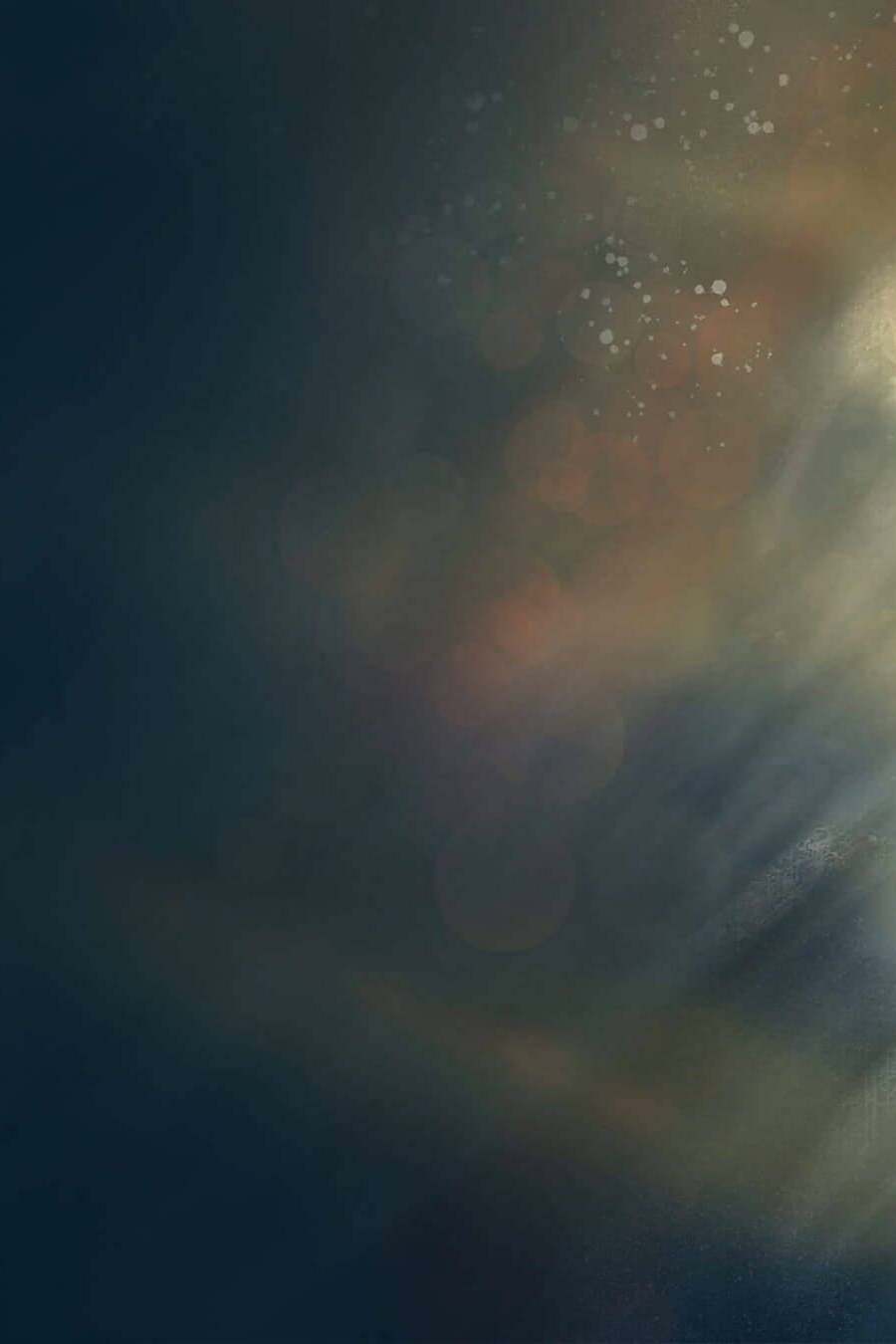 Illustration eines Mädchens mit braunen Haaren, das in einem Lichtstrahl steht und singt.